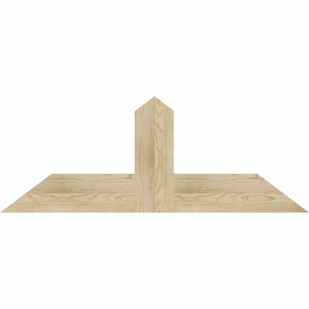 Ekena Millwork Portland Rough Sawn Timber Gable Bracket, Douglas Fir, 48"W x 18"H x 2"D x 6"F, 9/12 Pitch GBW048X18X0206POR00RDF